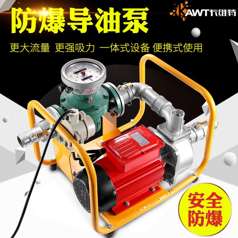 汽油泵12V24V防爆抽油泵220V车载加油机汽油甲醇乙醇溶剂油自吸泵