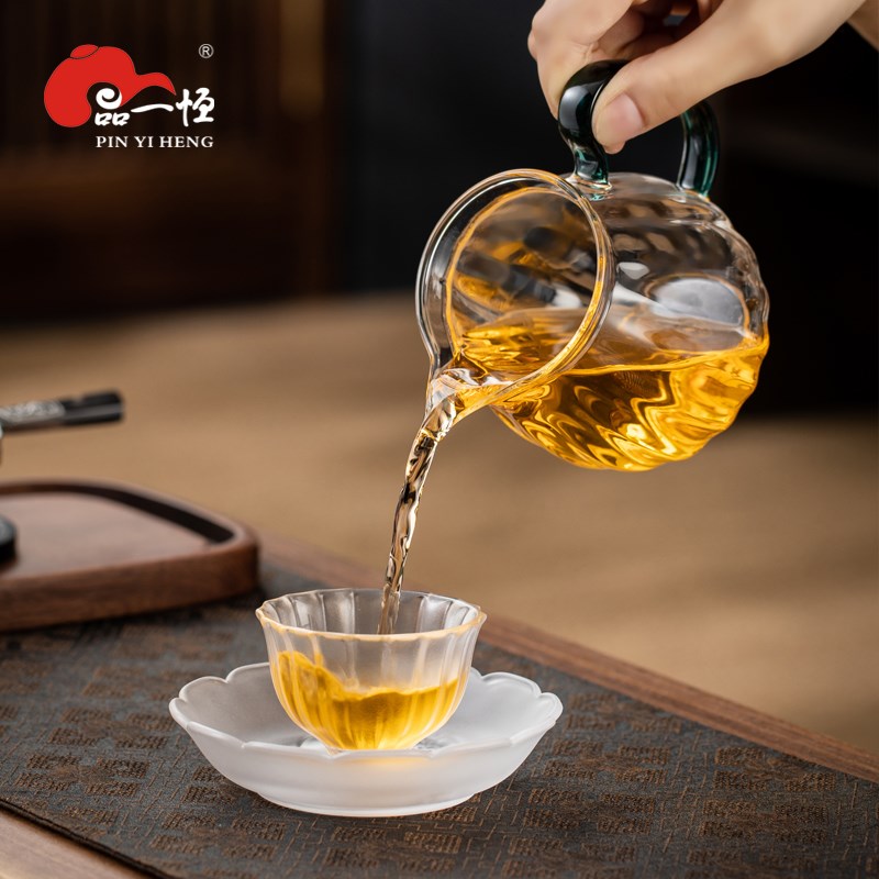 品一恒公道杯玻璃加厚耐热分茶器高档过滤泡茶具茶海公杯茶漏套装