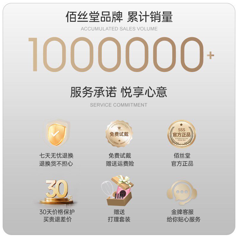佰丝堂假发女中老年短卷发斜刘海小卷全真人发丝时尚羊毛卷全头套