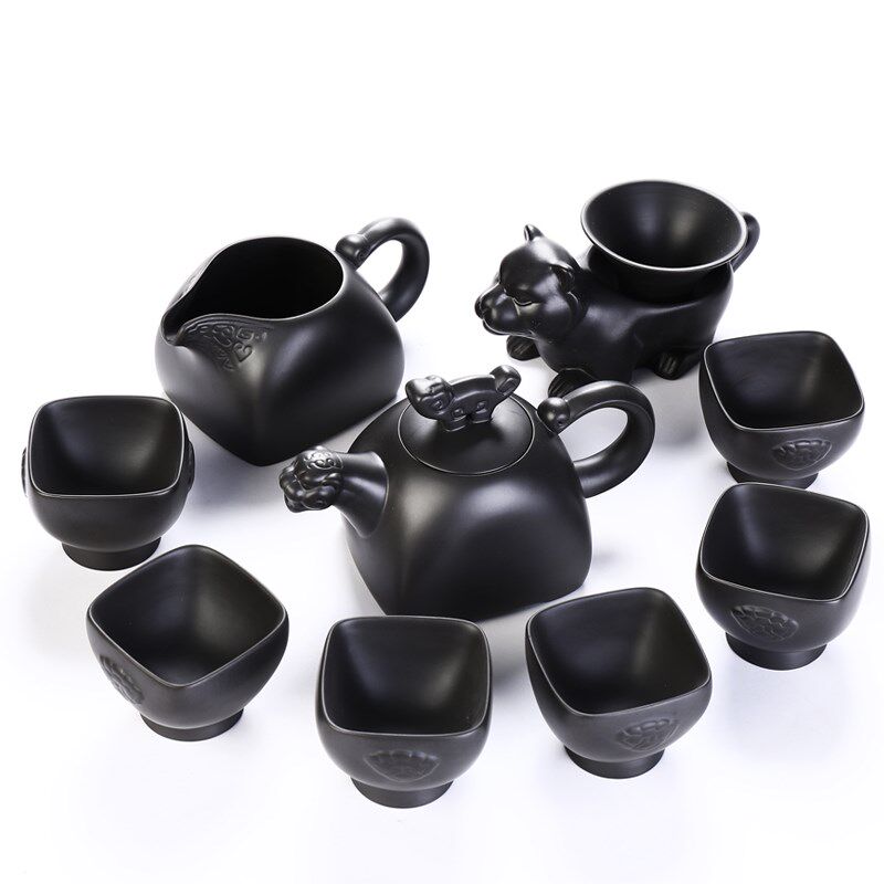 友尚整套宜兴紫砂茶具套装功夫茶具紫砂壶杯茶洗盖碗茶道六君子