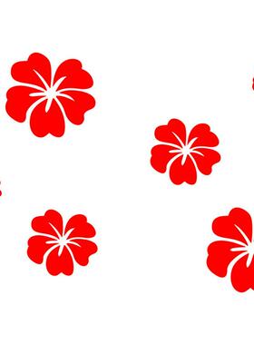 室瓣3d镜立体木槿花花压克力镜面墙贴客厅卧背景化Y838妆室创意装