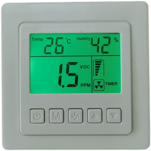 莱珂雪X820新风机控制面板 新风系统定时控制器 空气质量自动检测