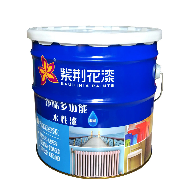 紫荆花网味水性调合漆木器漆铁器漆万能水性漆家具装修喷漆透明地