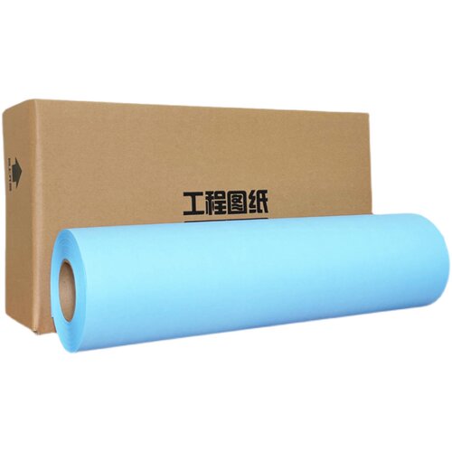 双面蓝图纸80克3寸芯150MA0/A1/A2/A3双蓝图卷纸专业工程图纸整箱