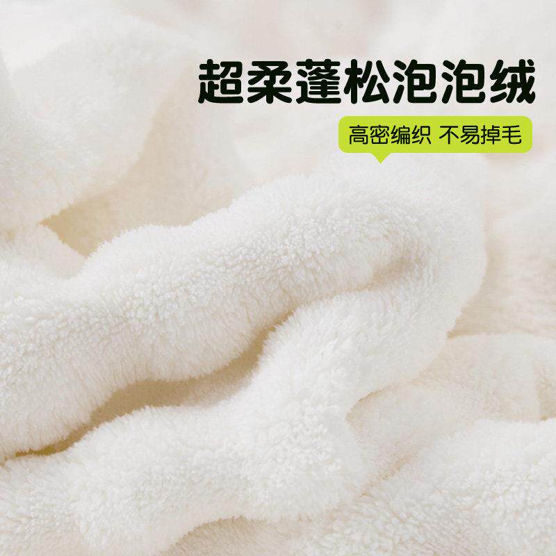 儿童袍1901788童可穿式带女帽衣浴巾a类吸水速干浴洗浴澡男童睡袍