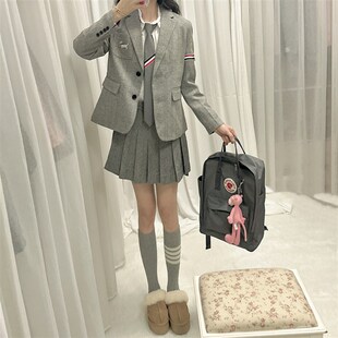 TWO女装2023秋冬新款时髦西装裙套装气质名媛学院风两件套
