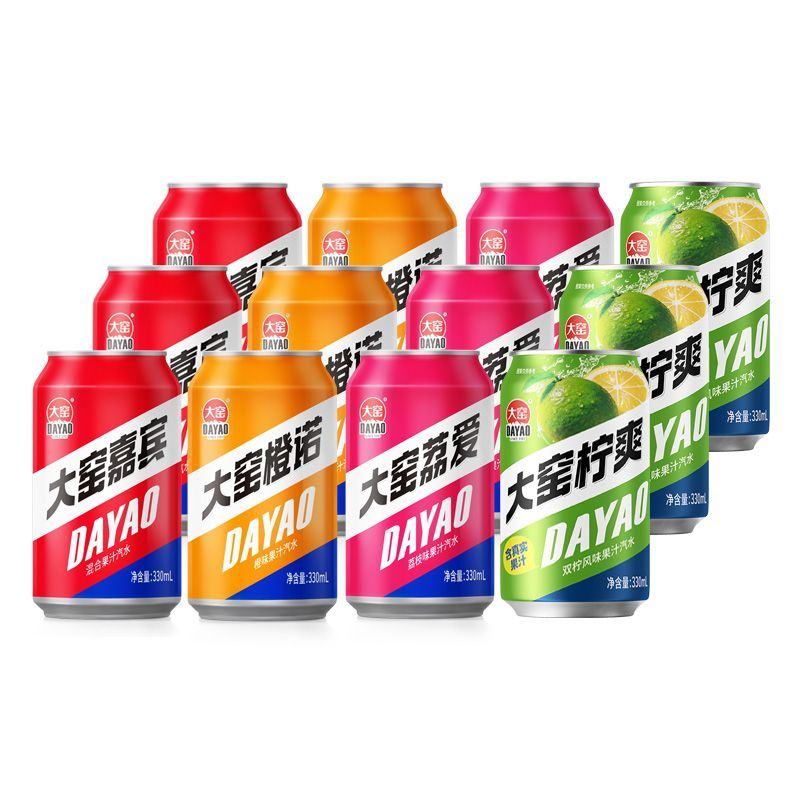 吴京代言大窑汽水330mL×8罐