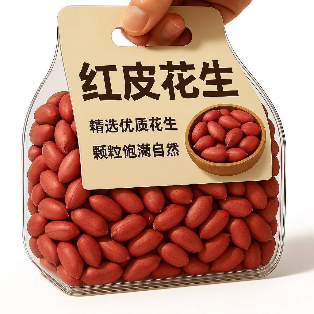 新货降价了【只卖五斤】东北特产四粒红新红衣花生米农家种植去壳