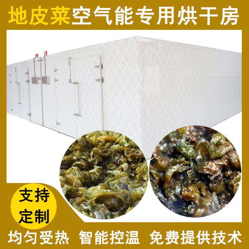 大型地皮菜地木耳烘干机热泵式地达菜烘干房空气能地软干燥设备