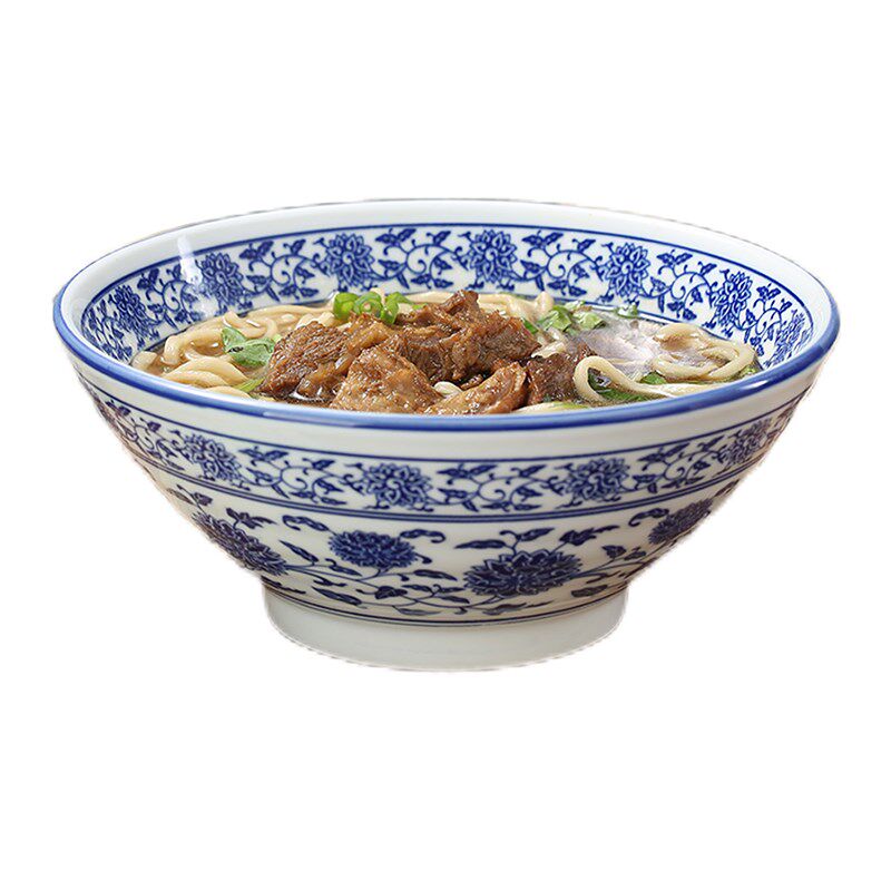 中式风格青花瓷釉下彩陶瓷碗 家碗