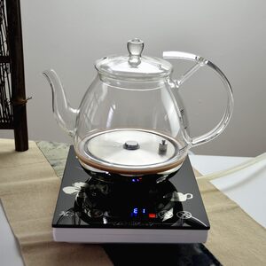 茗德M-260 280涌泉底部上水 全智能自动上水电热水茶壶玻璃茶艺炉