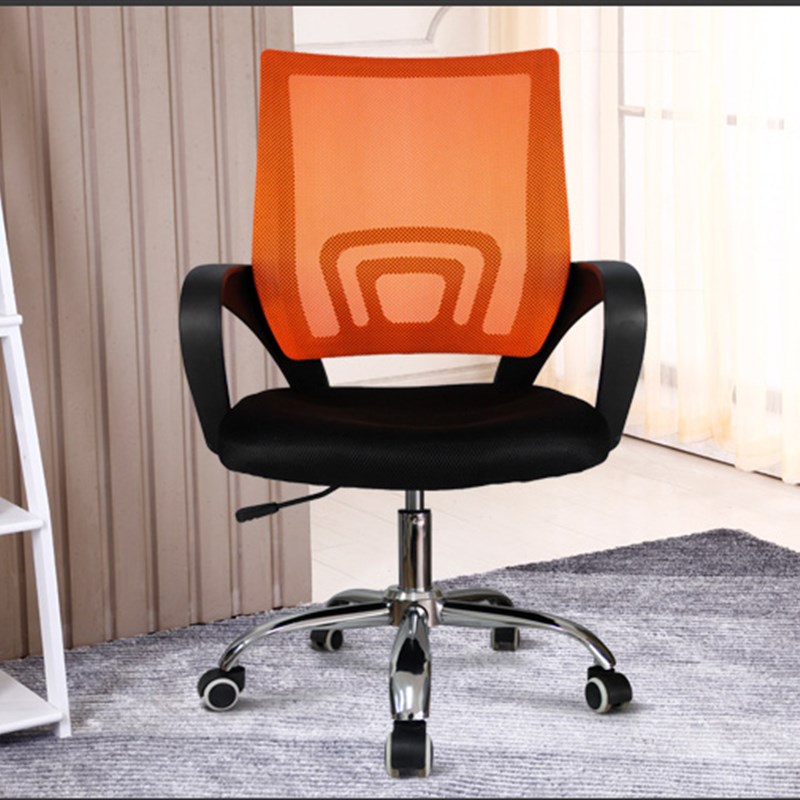 电脑椅家用职员椅子办公椅网布休闲老板椅四脚椅弓形座椅