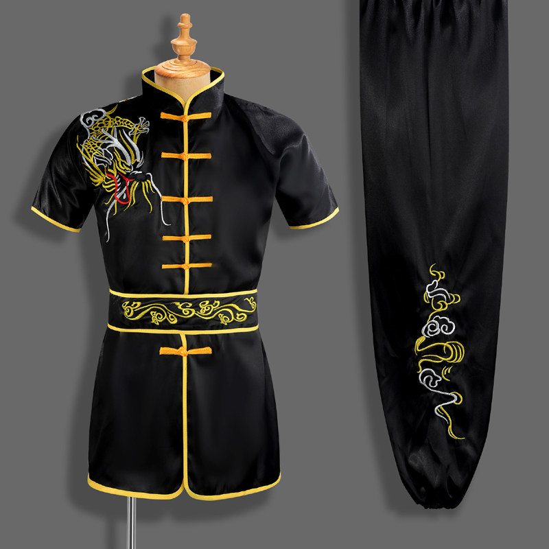 儿童舞龙表演服少儿功夫扇团体演出打鼓服中小学生武术操表演服装