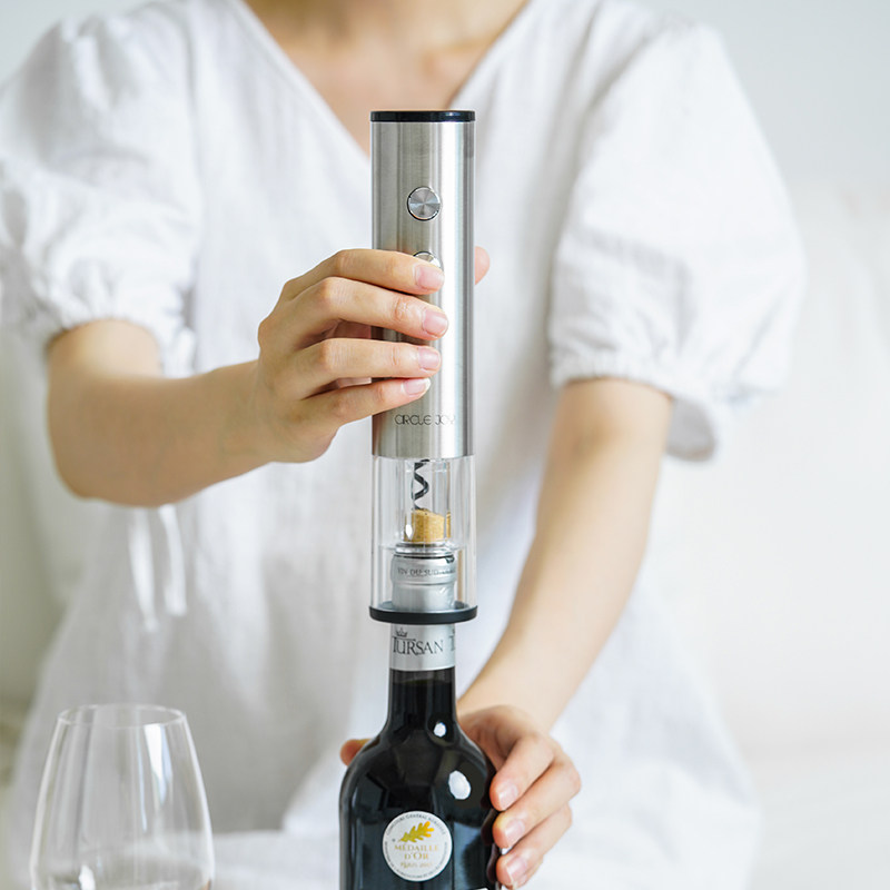 红酒开瓶器电动不锈钢葡萄酒开酒器家用高档起子全自动多功能套装
