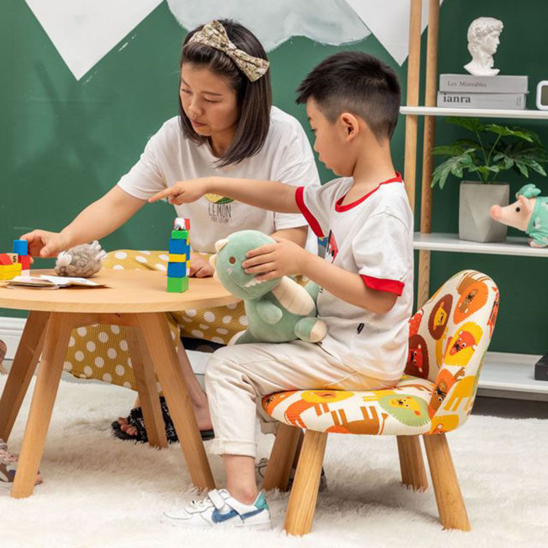 儿童小椅子靠背椅宝宝小板凳婴儿卡通凳子矮凳可爱茶几客厅积木桌