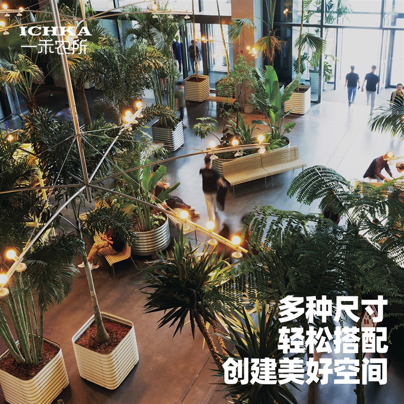 铝合金花箱户外庭院花盆定制组合花坛市政道路护栏大号种树种植箱