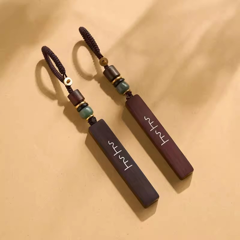 上上签创意情侣汽车钥匙扣刻字精致平安男士女包挂饰小众风挂件