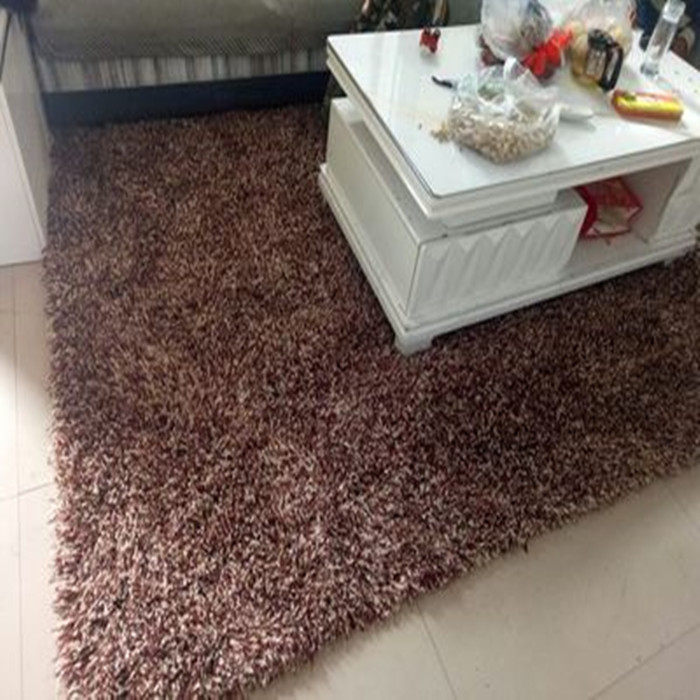 长毛加厚弹力丝白色地毯客厅茶几垫子圆形地垫服装店橱窗拍照地毯