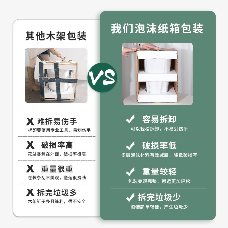 特大号陶瓷花盆白简约阳台室内家用客厅落地种发财树户外绿植盆栽