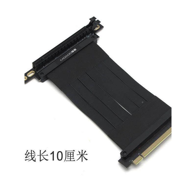 显pci-长e3.0P16x卡延线270度左转倒放台式显卡转接线CI-EJJOX16