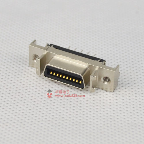 SCSI连接器HPCN插座D端子14P/20P/26P/36P直脚插座SCSI  直插槽式