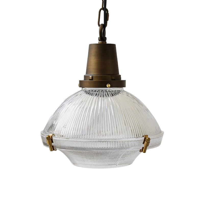 轴年 复古拉丝做旧黄铜水晶玻璃吊灯民宿客厅餐厅吧台书房床头灯