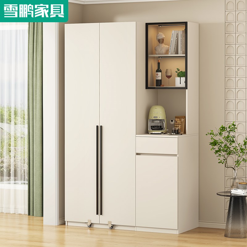 简约客饭厅餐柜家用靠墙整体橱柜茶水柜阳台家政柜储物高柜6G288