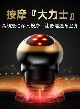 乐伴海豚按摩器棒手持式电动多功能全身肩颈腰部老人敲打震动锤