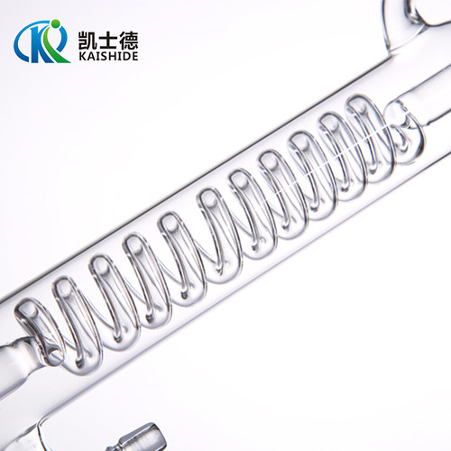 标准口冷凝管300mm/19 24 29口 直形 蛇形 球形玻璃磨砂口冷凝器