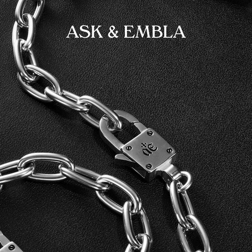 AskandEmbla中性哥特链条项链