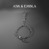 Ask & Embla本源十字架手链双调节哥特风格小众中性设计手饰