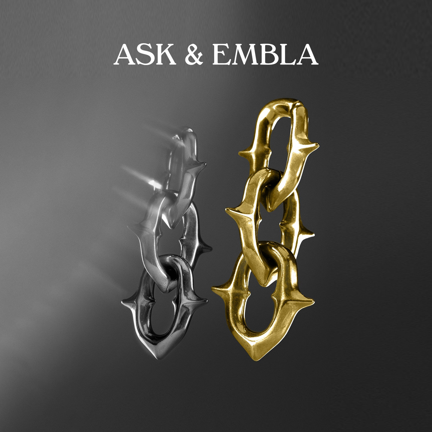 Ask & Embla荆棘尖刺扩耳饰可拆卸叠戴中性朋克耳环饰品