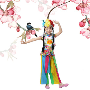 儿童俏花旦演出服装戏服 小花旦表演服 成人新款民族舞蹈服花木兰
