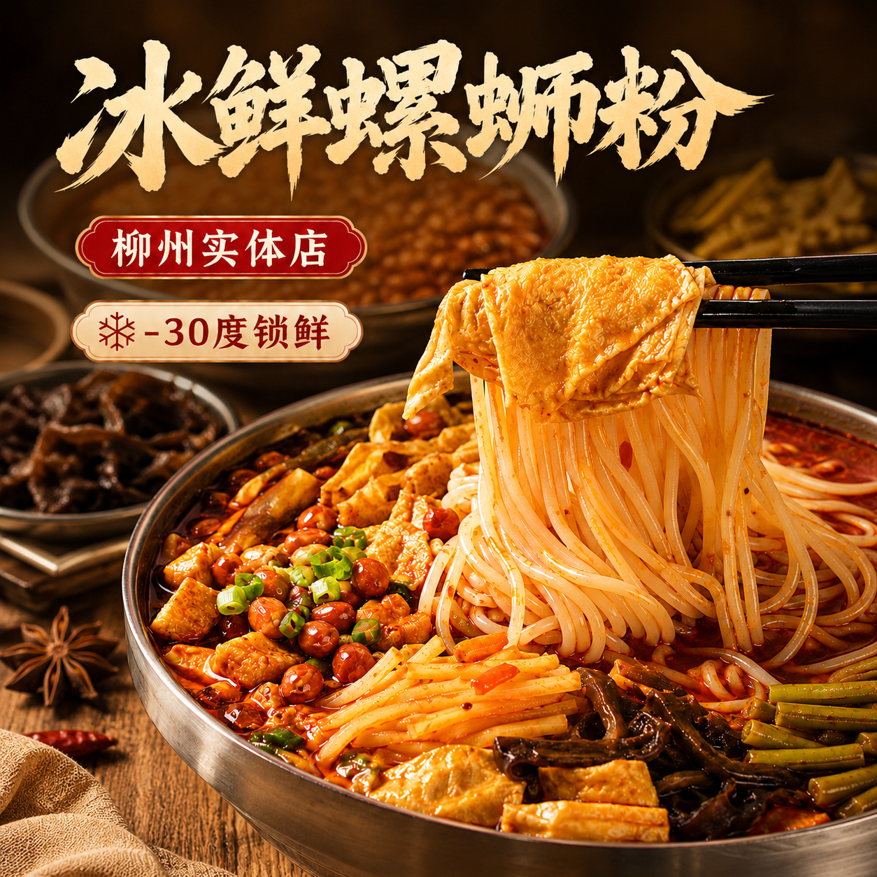 螺岁岁780g冰鲜螺蛳粉速食特产正宗同款特色美味广西柳州实体店