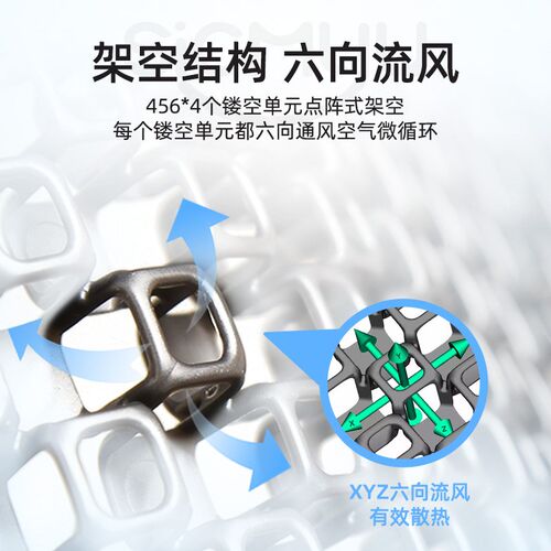 透气坐垫通风汽车座椅镂空网格夏天冰凉垫蜂窝凝胶久坐屁垫椅子垫