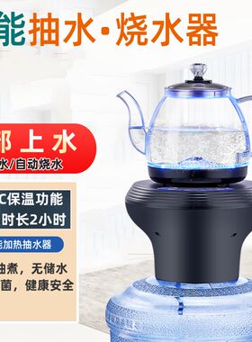 荔江桶装水抽水器加热一体机烧水器饮水机矿泉水底部上水电热水壶