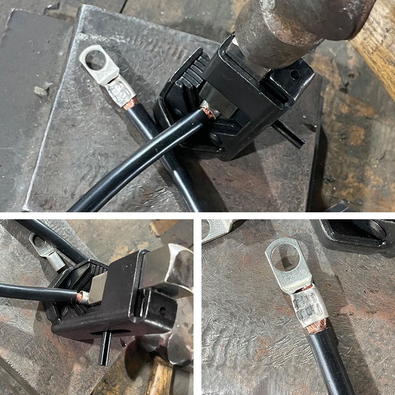 耐施特电线夹线钳铆接器接线端子压器打击器接线鼻工具