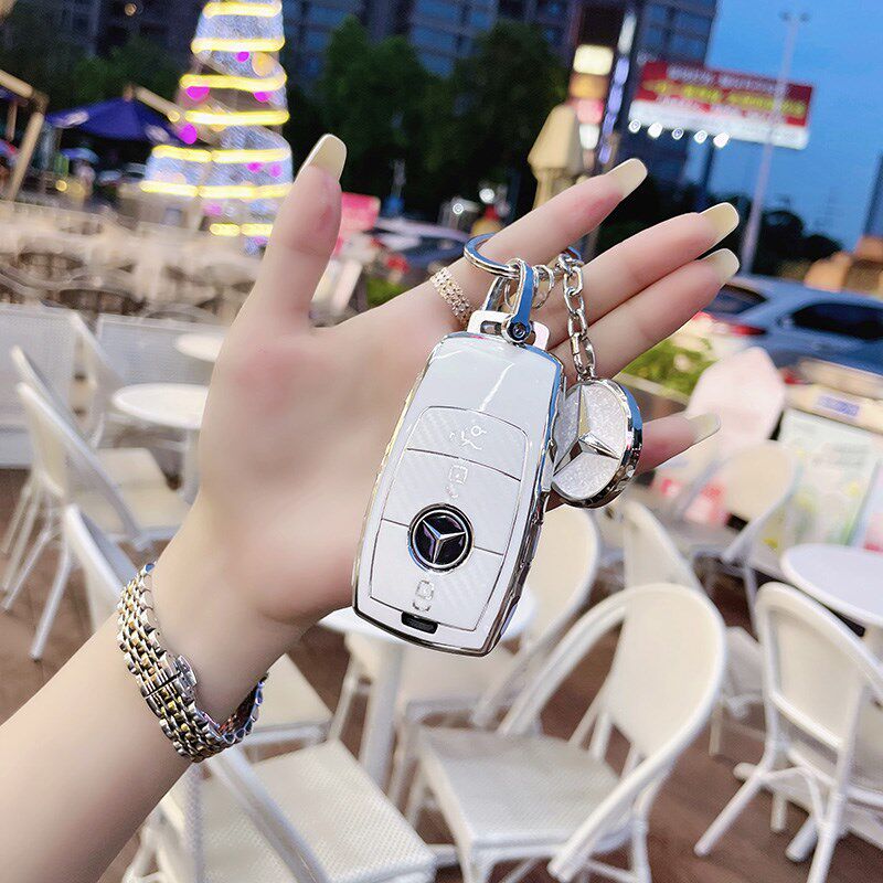 奔驰车内用品C260L钥匙套女E300L/GLA200扣GLC/GLB全包A200保护壳