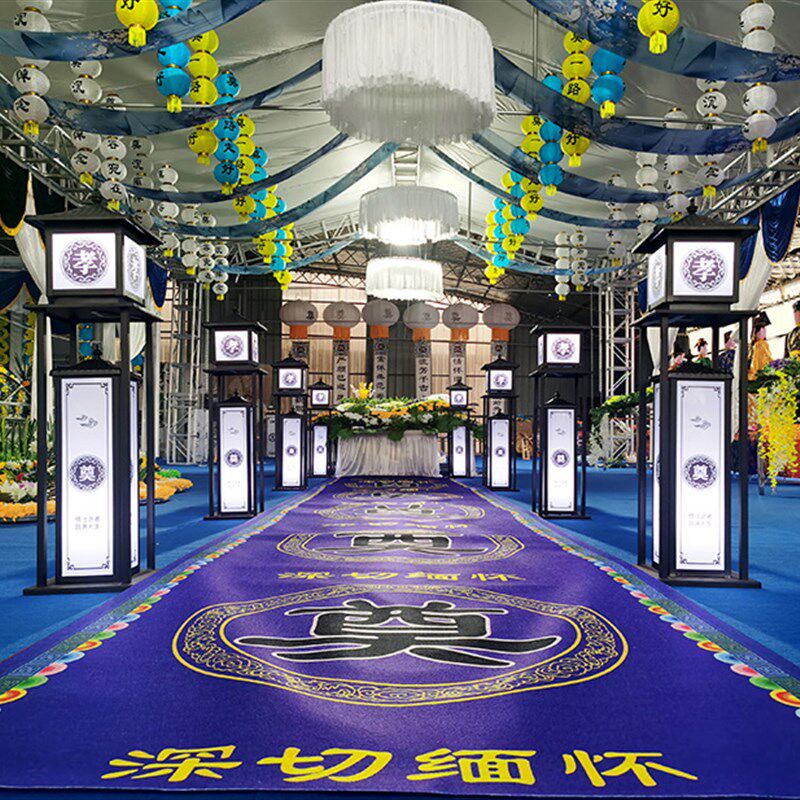 白事路引灯箱新款追悼会布置道具 用品祭奠悼念路引丧葬礼装饰