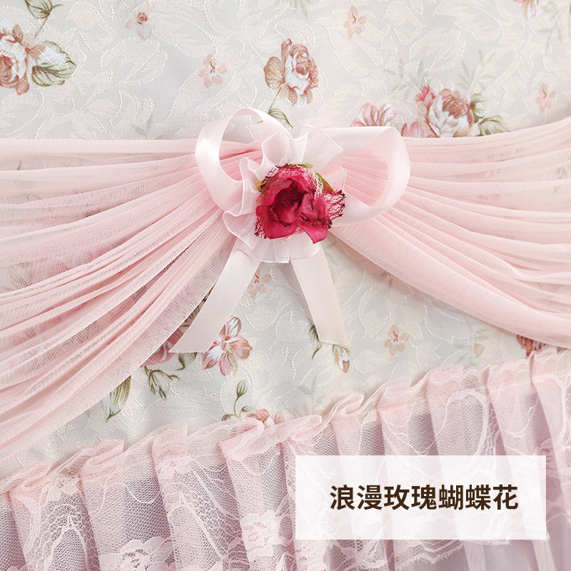 梳妆台镜子帘布艺蕾丝款衣柜帘梳妆台罩遮挡帘提花布门帘支持定做