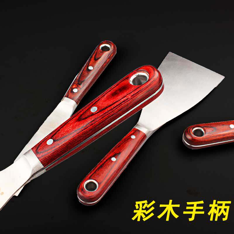 福冈不锈钢铲刀清洁刀工具抢刀锵刀地面产刀水泥铲加厚型铲子装修