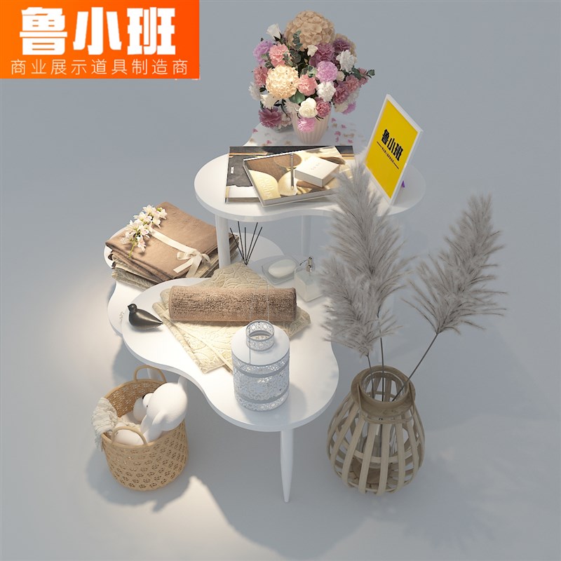 服装店中岛展示桌陈列展示架氛围布置网红小桌女装店流水台展示台