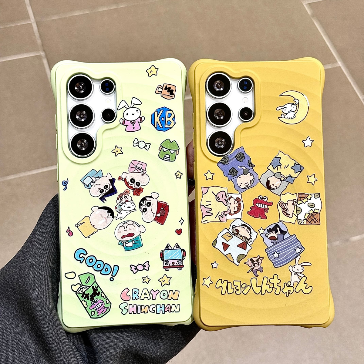 适用于Samsung S26Ultra 韩风蜡笔小新TPU保护套 Galaxy S25Plus S24 S23U手机壳