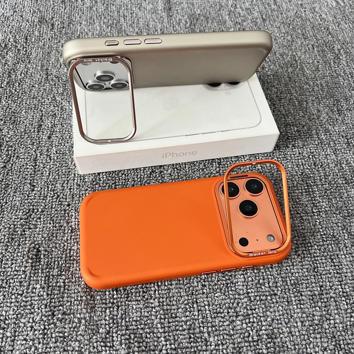 隐形镜头支架金属漆钛金属质感五金按键适用于iPhone17promax磁吸兼容保护抗油污耐刮防摔多色可选iPhone16/1