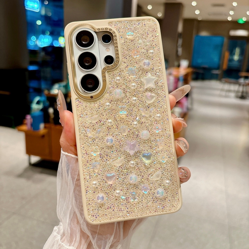 亮闪闪ins韩系温柔小众碎花适用三星26ultra手机壳iPhone17ProMax新款15pro高级感13女款25ultra硅胶14pro防