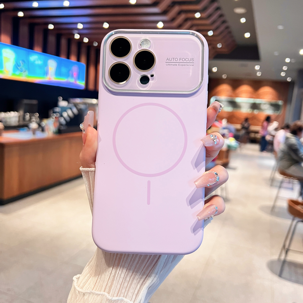 高颜值肤感大视窗磁吸手机壳适用iPhone17promax一体式相机按键全包苹果16/15Pro纯色多巴胺14/13/11软壳