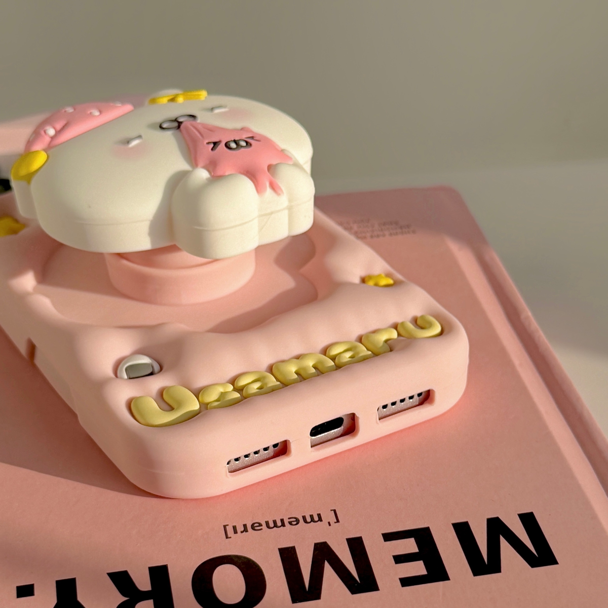 立体小熊伸缩支架适用苹果16手机壳15ProMax新款iPhone14创意iPhone13全包16ProMax硅胶套15防摔软壳韩风女