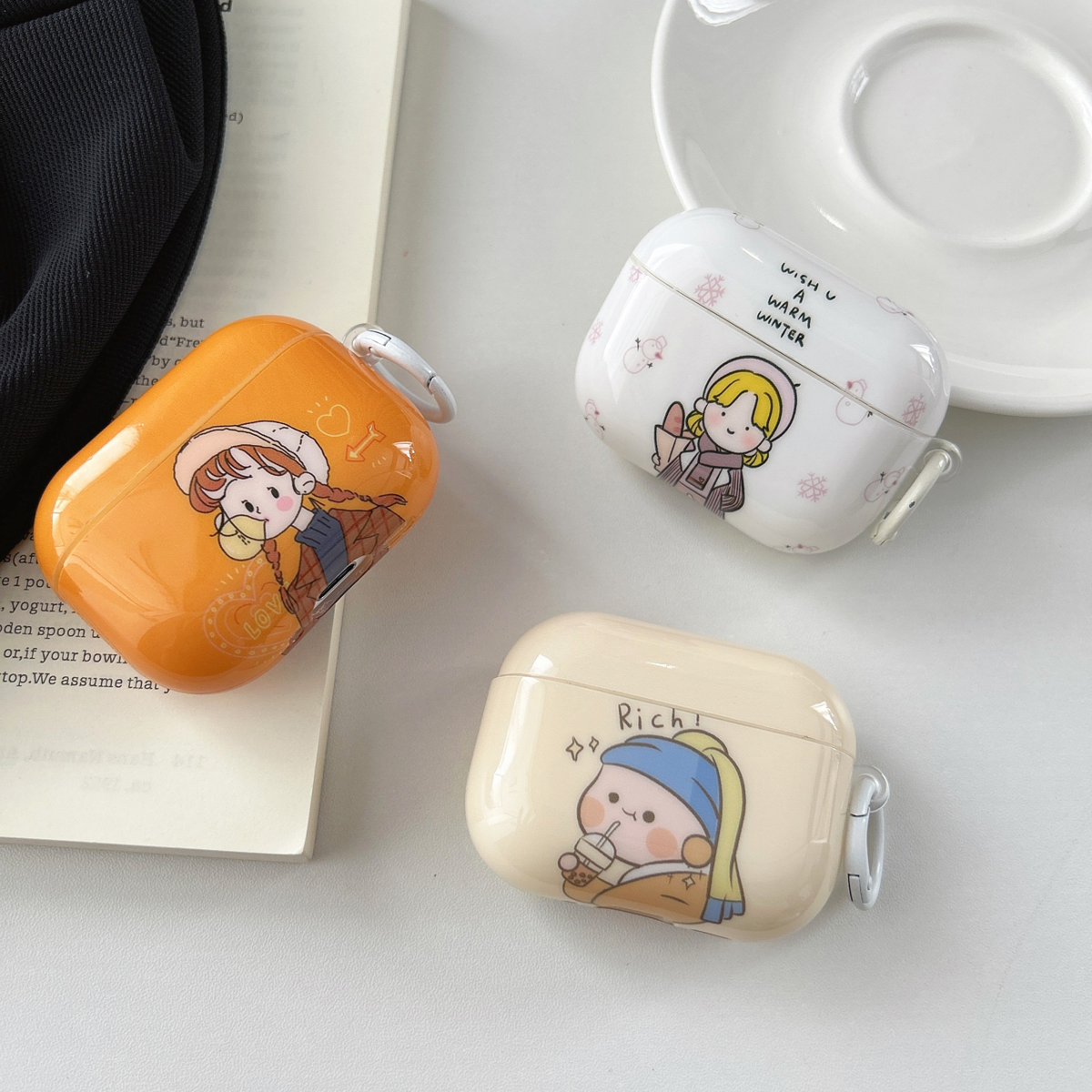 适用苹果airpods1airpodsPro Pro2 Pro3蓝牙耳机保护套 iMD软壳 保护壳