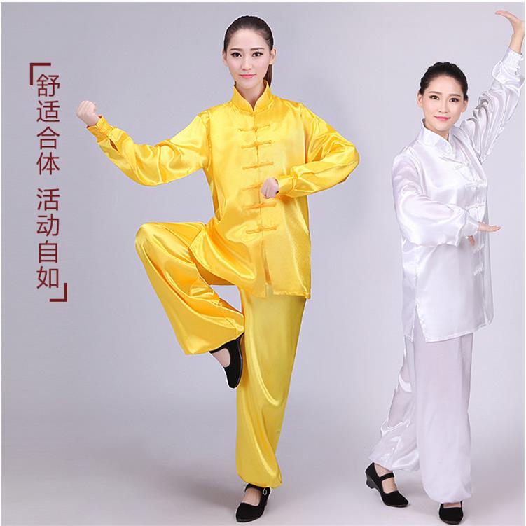 太极服八段锦中老年男女