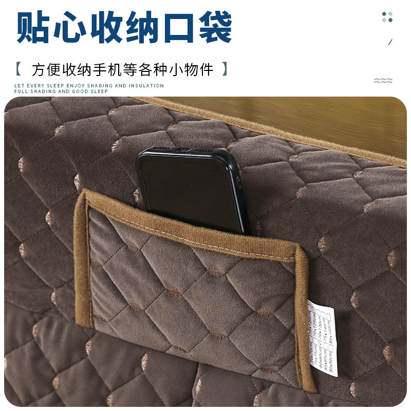 烤火罩电炉罩套加厚加绒双面绒长方形取暖桌罩套电暖炉罩套烤火被